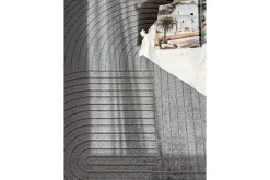 KM Home Skinn & Pelstepper|Sitteputer-Wiltonteppe Hawaii Shape 240x340 cm, Grå Grafittgrå