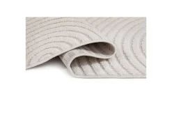 KM Home Utendørstepper-Wiltonteppe Hawaii Trend 240x240 cm, Krem Cremehvit