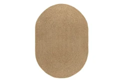KM Home Wiltonteppe Natural Frame Oval 240x340 cm