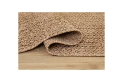 KM Home Skinn & Pelstepper|Sitteputer-Wiltonteppe al Frame 240x240 cm Natur