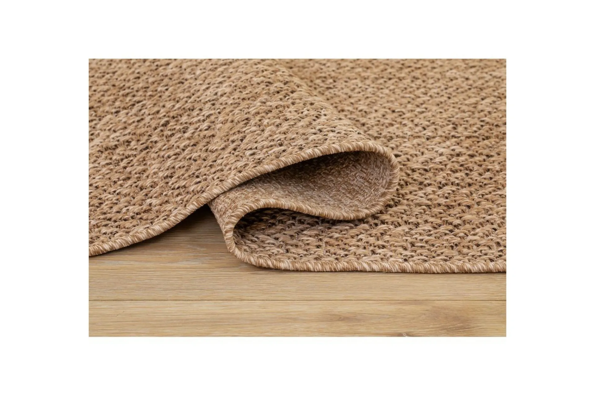 KM Home Skinn & Pelstepper|Sitteputer-Wiltonteppe al Frame 240x240 cm Natur