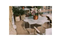 KM Home Skinn & Pelstepper|Sitteputer-Wiltonteppe al Frame 240x240 cm Natur