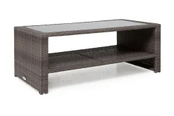 Hillerstorp Loungebord & Sofabord Utendørs|Balkongmøbler-Wisconsin Bord 110 cm Kunstrotting//Brun Grå