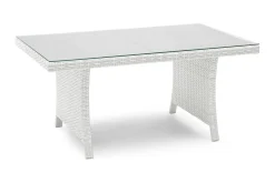 Hillerstorp Loungebord & Sofabord Utendørs|Balkongmøbler-Wisconsin Loungebord Høyt 120 cm Kunstrotting/ Hvit