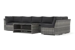 Comfort Garden Wisconsin utendørs divansofa 6-seters vendbar
