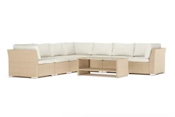 Comfort Garden Wisconsin utendørs hjørnesofa 7-seter vendbar