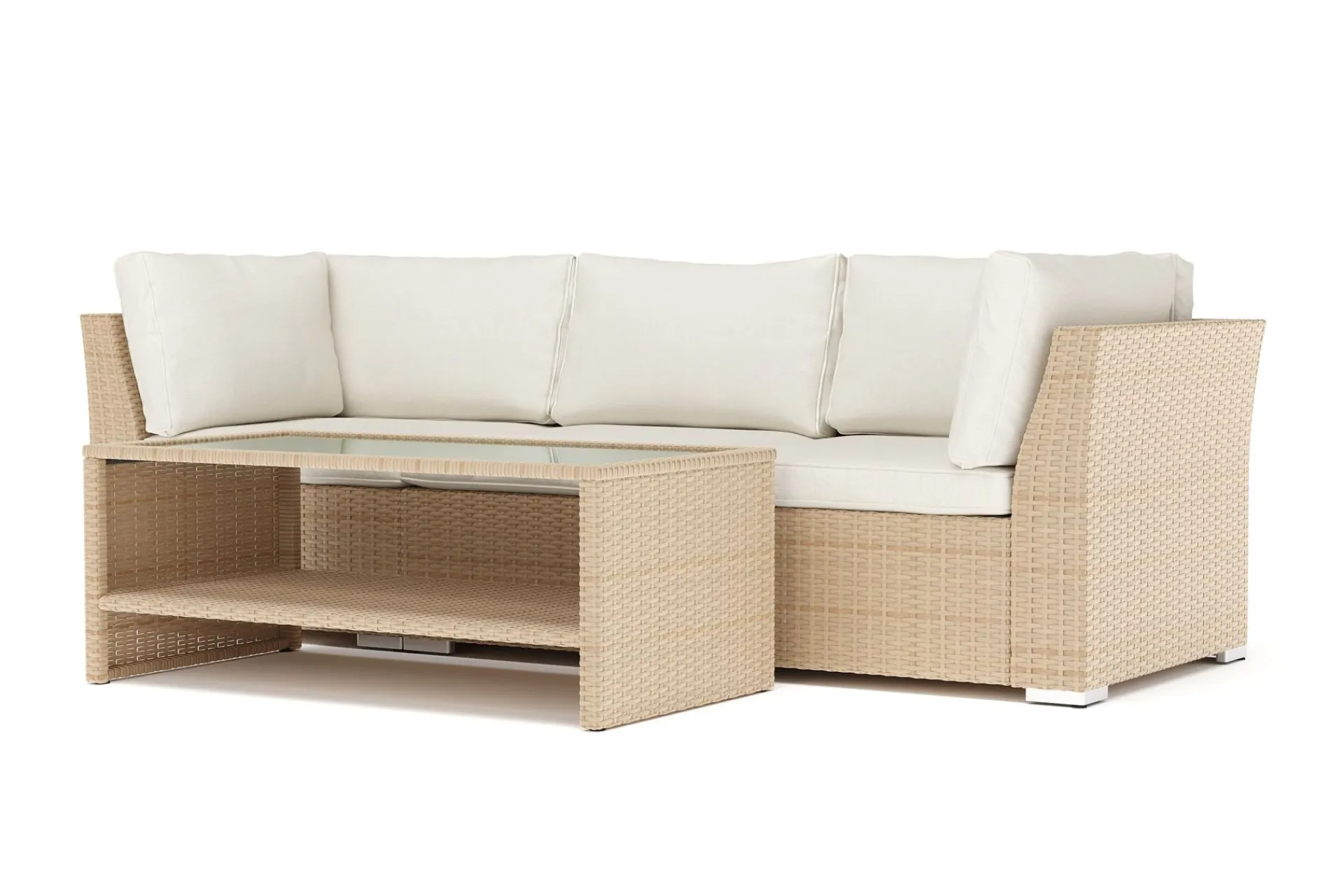 Comfort Garden Wisconsin utendørs rett 3-seters sofa