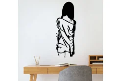 Skilt-Woman With Loose Dress Veggdekor Svart