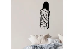 Skilt-Woman With Loose Dress Veggdekor Svart