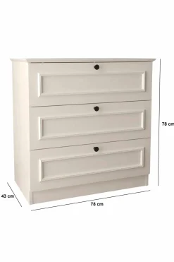 Kommode|Entrekommode-Wonthaggi kommode 78 cm Hvit