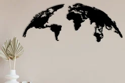 World Map Small 100 cm Veggdekor