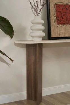 Sideboard & Skjenker-Yeno Skjenk 150x75x35 cm Travertin, Venezia valnøtt