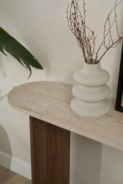 Sideboard & Skjenker-Yeno Skjenk 150x75x35 cm Travertin, Venezia valnøtt