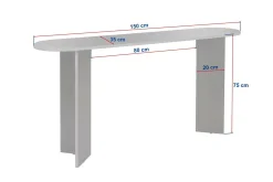 Sideboard & Skjenker-Yeno Skjenk 150x75x35 cm Travertin, Venezia valnøtt