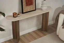 Sideboard & Skjenker-Yeno Skjenk 150x75x35 cm Travertin, Venezia valnøtt