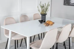 Venture Home Spisegrupper-Ypas Spisegruppe 180 cm inkl. 6 Pontus Stoler Hvit