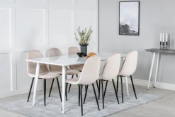 Venture Home Spisegrupper-Ypas Spisegruppe 180 cm inkl. 6 Pontus Stoler Hvit
