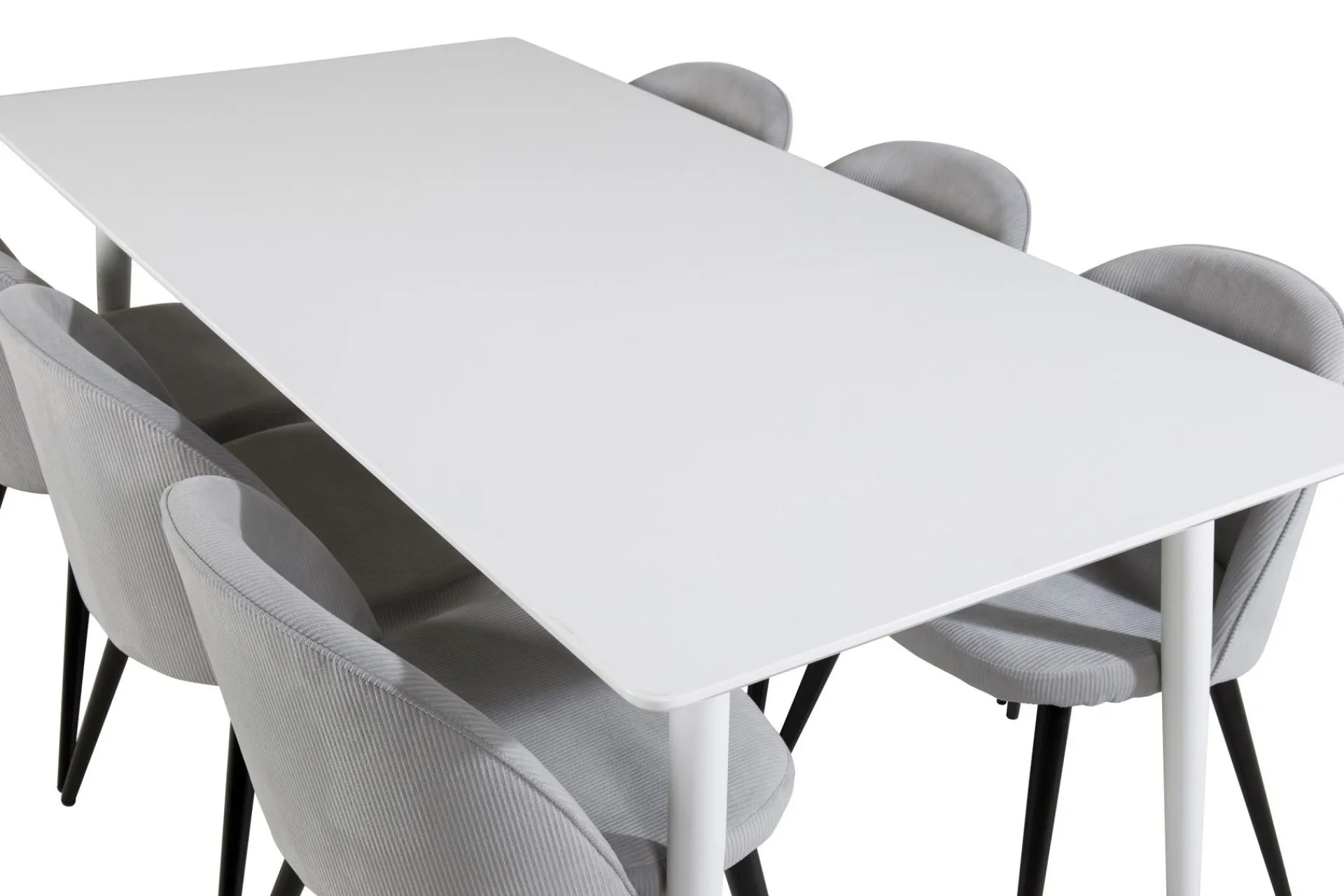 Venture Home Spisegrupper-Ypas Spisegruppe 180 cm inkl. 6 Valeri Stoler Hvit
