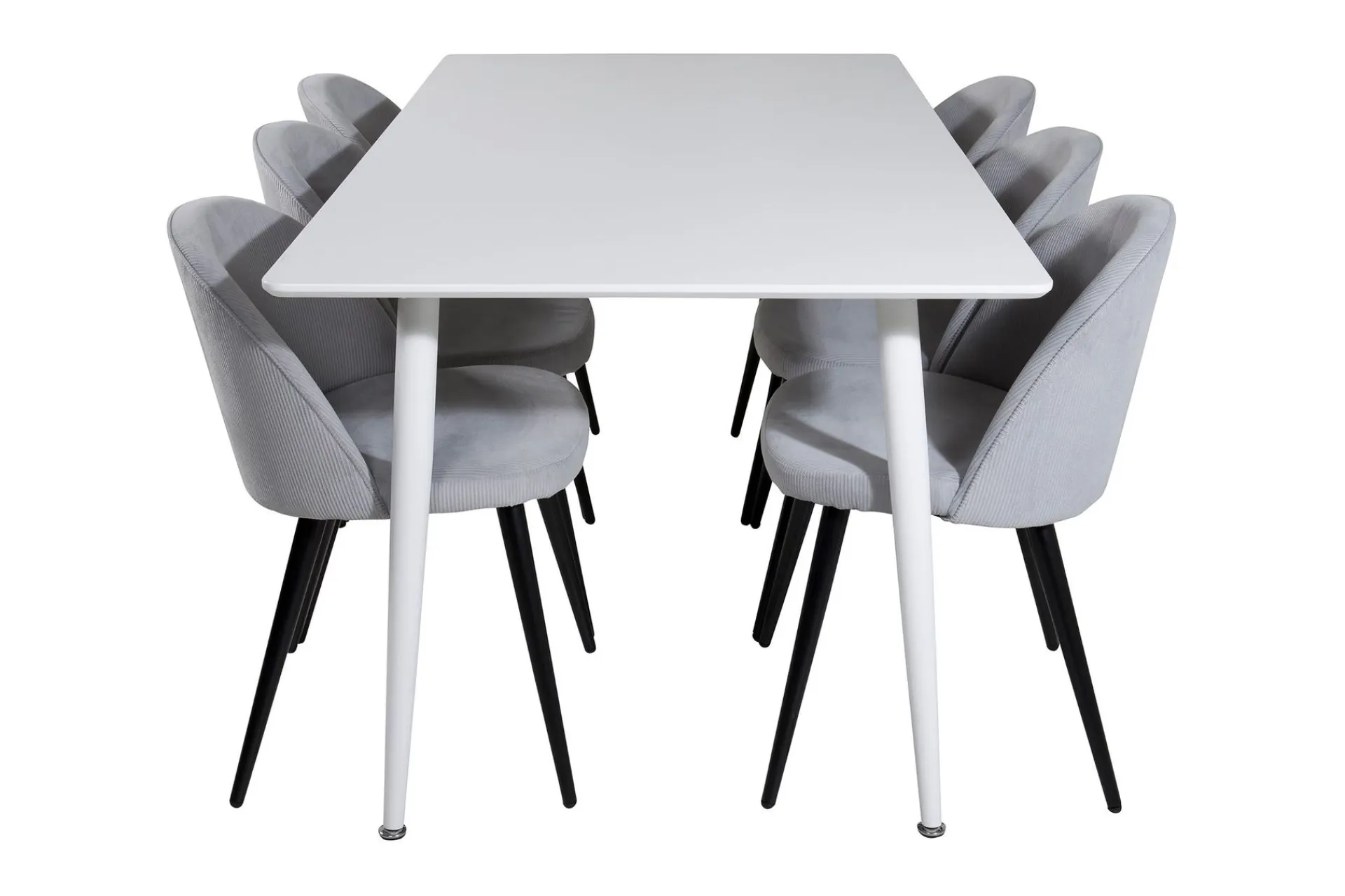 Venture Home Spisegrupper-Ypas Spisegruppe 180 cm inkl. 6 Valeri Stoler Hvit