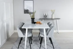 Venture Home Spisegrupper-Ypas Spisegruppe 180 cm inkl. 6 Valeri Stoler Hvit