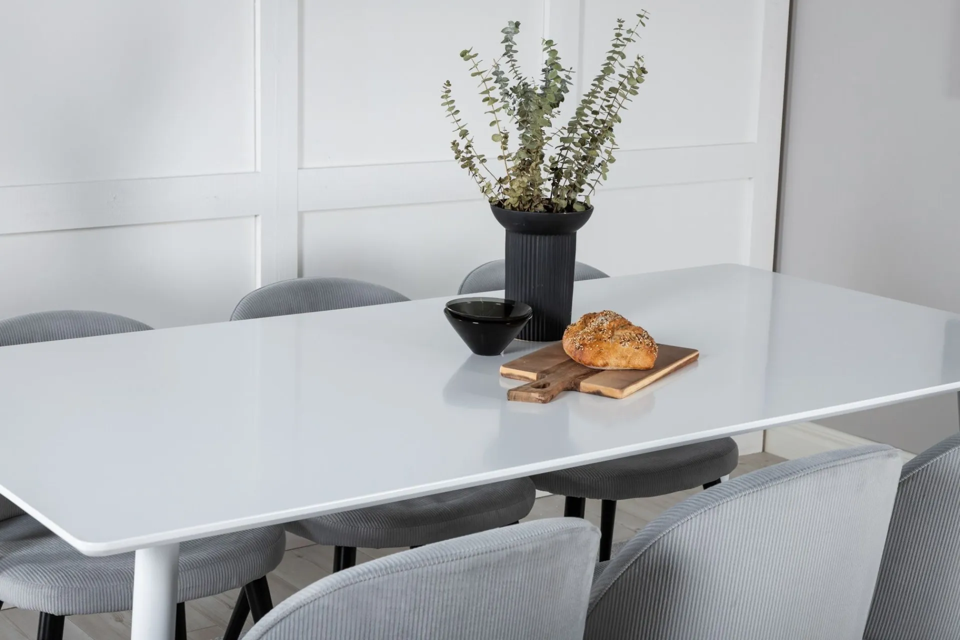 Venture Home Spisegrupper-Ypas Spisegruppe 180 cm inkl. 6 Valeri Stoler Hvit