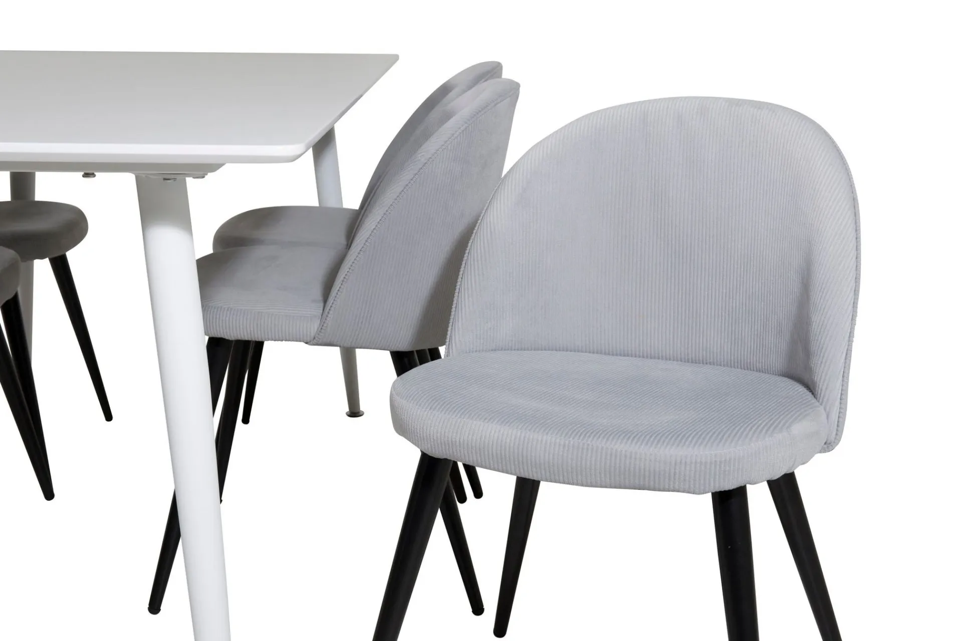 Venture Home Spisegrupper-Ypas Spisegruppe 180 cm inkl. 6 Valeri Stoler Hvit