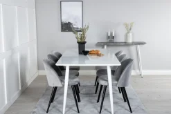 Venture Home Ypas Spisegruppe 180 cm inkl. 6 Valeri Stoler