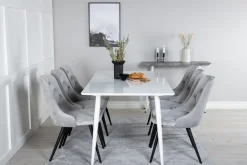 Venture Home Ypas Spisegruppe 180cm inkl. 6 Valera Lyx Stoler