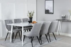 Venture Home Ypas Spisegruppe 180cm inkl. 6 Valera Lyx Stoler