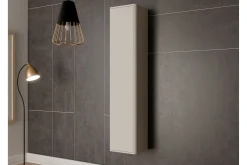 Vitrineskap|Skap-Zalricus Vitrinskåp 36x164 cm Beige