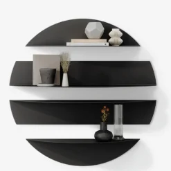 Vegghylle-Zalvenn vegghylle 76 cm rund Svart