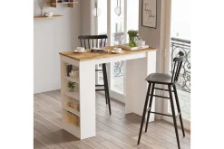 Barmøbler-Zambasa Barbord 120 cm Natur,Hvit