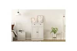 Kommode|Entrekommode-Zavira Kommode 70 cm Matt hvit