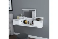 Sminkebord & Toalettbord-Zenn Sminkebord 100 cm Hvit