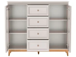 Vitrineskap|Skap-Zeylor Vitrineskap 142 cm beige