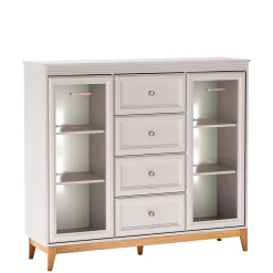 Zeylor Vitrineskap 142 cm med Belysning