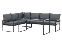 Venture Home Veranda & Terrasse|Loungesett-Zingaro Sofagruppe Utendørs 4-seter Svart,Grey