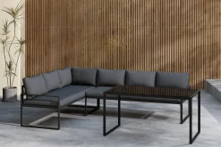 Venture Home Veranda & Terrasse|Loungesett-Zingaro Sofagruppe Utendørs 4-seter Svart,Grey
