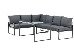 Venture Home Veranda & Terrasse|Loungesett-Zingaro Sofagruppe Utendørs 4-seter Svart,Grey