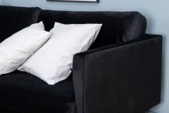 Venture Home Velour Sofa & Fløyel Sofa-Zoom 3-seter Sofa Fløyel Svart