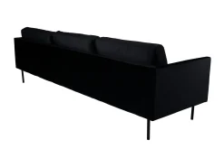 Venture Home Velour Sofa & Fløyel Sofa-Zoom 3-seter Sofa Fløyel Svart