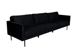 Venture Home Velour Sofa & Fløyel Sofa-Zoom 3-seter Sofa Fløyel Svart