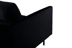 Venture Home Velour Sofa & Fløyel Sofa-Zoom 3-seter Sofa Fløyel Svart