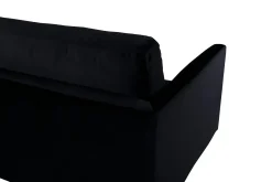 Venture Home Velour Sofa & Fløyel Sofa-Zoom 3-seter Sofa Fløyel Svart