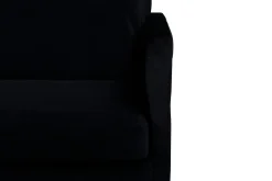 Venture Home Velour Sofa & Fløyel Sofa-Zoom 3-seter Sofa Fløyel Svart