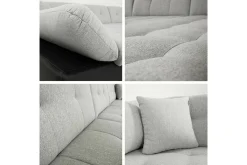 Sovesofaer-Zumar 4-sits Hörnbäddsoffa Ljusgrå
