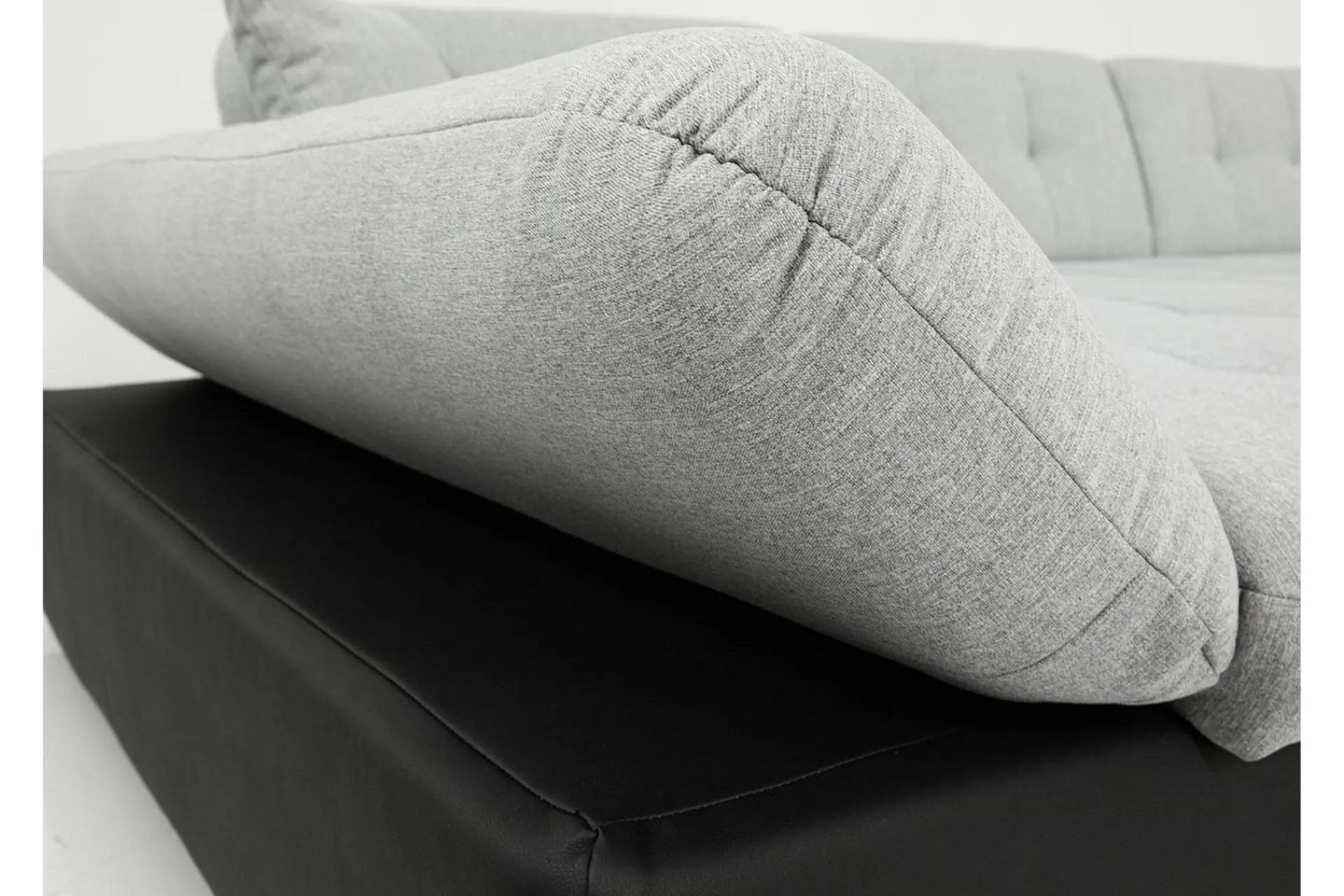 Velour Sofa & Fløyel Sofa|U-Sofa-Zumar Sofa med Sjeselong og Divan 4-seter Mørkegrå,Svart
